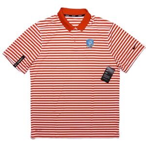 NIKE GOLF Polo‎ Shirt 891853 Diamond Resorts PGA Red Striped Large L ~ New